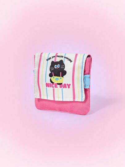 Kawaii Cute Animal Striped Coin Purse Accessory