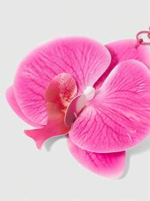 ROMWE Kawaii 1 件波西米亚风格热带花卉和兰花沙滩包吊坠钥匙链 - 彩色 - 查看 3