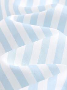 Cozy Pixies 2pcs/Set Baby Boy Striped Lapel Long Sleeve Cardigan Tops And Elastic Waist Pants Set Baby Boy Pajama Set Boys Pajama Sets Cotton Baby Boy Pajamas Striped Baby Boy Pajamas