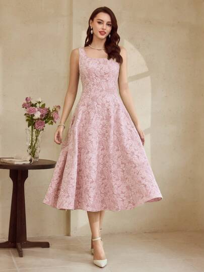 Vintamour 复古优雅女式花卉提花纹理连衣裙 休闲工作服 女式夏季服装 女式夏季连衣裙 舞会连衣裙 女式春季服装 女式复活节连衣裙 女式度假服装 女式春季连衣裙 女式度假服装 女式婚礼宾客连衣裙 女式夏季服装 女式正式连衣裙 女式连衣裙 女式夏季连衣裙 女式优雅生日连衣裙 女式太阳裙 毕业礼服 春季连衣裙