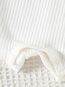 3pcs/Set Baby Girl Simple Solid Color Strap Vest Jumpsuit Set, Comfortable Pure Cotton, Summer Cotton Baby Clothes 100 Cotton Baby Clothes Cotton Clothes Baby Holiday Travel Releax Summer Clothes Cotton - Multicolor - View 6