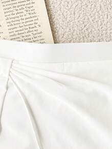 Souflis Souflis Baby Girl Infant Toddler 0-3Y Spring Summer New Arrival All-Match Versatile Casual Simple White/Beige Bow Skort - White - View 3