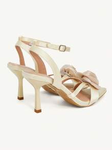 CUCCOO CHICEST Women Pointed Toe Strap High Heel Sandals - Champagne - View 11