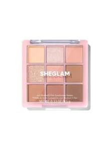 SHEGLAM Just Blushed 9-Pan Eyeshadow Palette Graduation Birthday Holiday Summer Fall Autumn Y2K Fancy Fashion Women Makeup Cosmetic Party Beach Travel Camping Outdoors School Campus Trip Festivals Decor Gift Present Rose Girl Cosplay Best Color Charm Vibe
