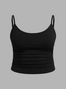 Calvaya Plus Size Women Fashionable Casual Versatile Camisole Tank Top - Multicolor - View 4
