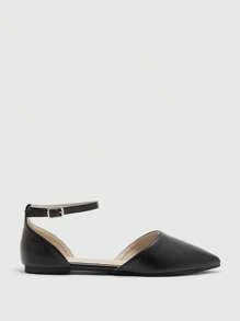 CUCCOO BIZCHIC Chaussures de bureau noires minimalistes, élégantes et confortables à bout pointu pour femme - Noir - Voir 8