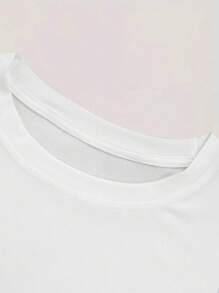 Manfinity Dauomo Camiseta casual adorable de manga corta y cuello redondo con estampado de oso lindo y de moda para vacaciones para hombre