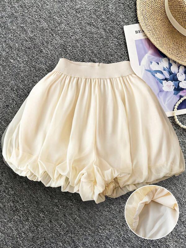 DreamSkyne Romantic Date  Plus Size Women Delicate Outing Sensual Ruffle Hem Atmosphere Shorts