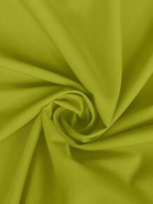 Maweii Vestido largo asimétrico tipo línea "A" con cinturón y cuello asimétrico para mujer de talla grande - Verde Oliva - Ver 5