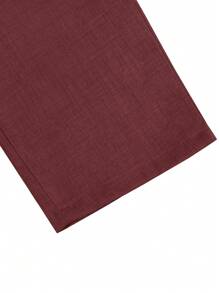 Manfinity Hypemode Men's Casual Solid Color Pants, Suitable For Summer - Burgundy - View 8