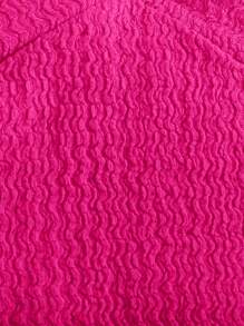 Emery Rose Kids Emery Rose Kids Youth Girl Knitted Solid Sleeveless Top And Shorts 2 Pieces Set - Hot Pink - View 6