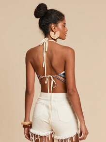 Travachic Bohemien gewebtes Muster-Trägertop für Frauen, Sommer für Frauen, Bademode, Frühling und Sommer, Ostern, Feiertage, Strände für Frauen, Frühjahrsferien, Urlaubskleidung für Frauen, Konzertkleidung für Frauen, BOHO, Bohemien, Musikfestival, tropischer Urlaubskleidung für Frauen