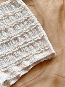 Soleia 2 件女式红白条纹针织不对称领口短款上衣和超低腰紧身短裤套装，适合度假、派对、圣诞节、情人节、约会、海滩、游轮、狂欢节、复活节