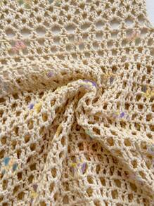 Soleia Abito corto elegante boho con paillettes, senza schienale, adatto per matrimoni in spiaggia primaverili/estivi, lauree, brunch, San Patrizio, vacanze di primavera, Pasqua, festival musicali