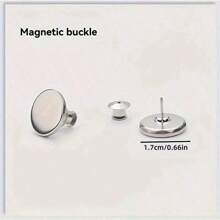 SHEIN 4/12/32 Stücke moderner Metall-Magnethaken, geeignet für Vorhangsets, einfach zu installierende magnetische Wandhalterung, verwendbar für Duschvorhänge, Nahtversiegelung, Wand- und Türaufkleber. Geschenke zum Geburtstag oder Abschluss