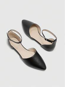 CUCCOO BIZCHIC Chaussures de bureau noires minimalistes, élégantes et confortables à bout pointu pour femme - Noir - Voir 9