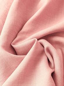 SHEIN LUNE 2pcs Plus Size Women Woven Casual Two Pieces Set For Autumn - Pink - View 5