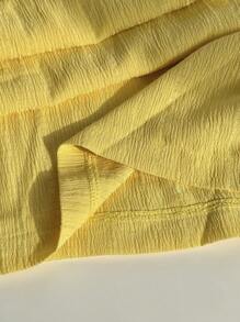 Comfortcana 大码女式夏季撞色蕾丝松紧腰阔腿宽松裤