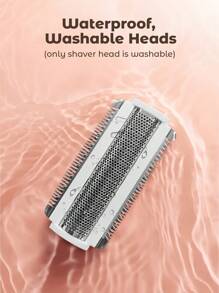 Teckwe 便携式电动剃须刀无线脱毛器电动修剪器，适用于面部、腿部、手臂、腋下和比基尼部位，适合居家旅行，干湿两用，无痛，绿色 - 綠色 - 查看 5