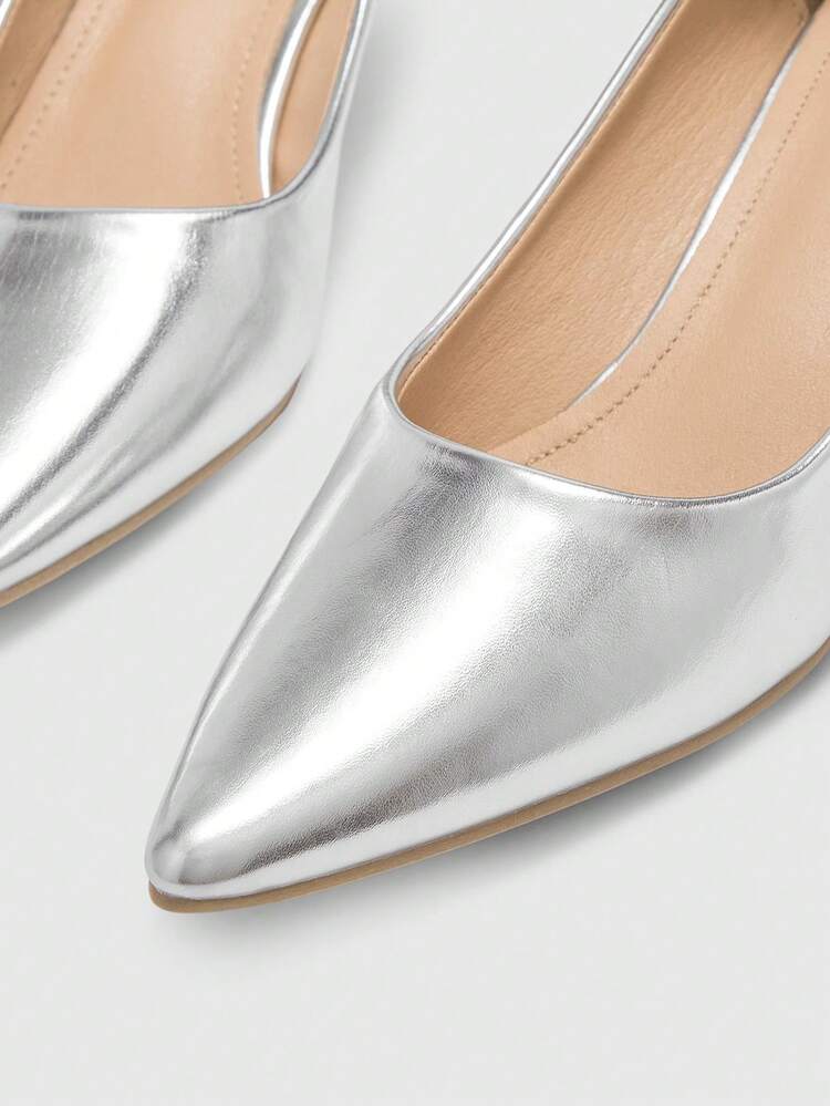 CUCCOO BIZCHIC Women Pointed Toe Slim High Heel Simple Commute Fashion Office Pumps For Christmas Spring Shoes
