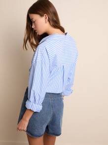 Nöista Shorts di jeans alla moda per donna, per l'estate - Blu - Visualizzare 2