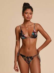 Travachic Damen Sommer Strand Tropischer Pflanzendruck Sexy Bikini Set Badeanzüge für Frauen Damen Bikini Sets Bikini Set für Frauen, Strand Outfits für Frauen, Strand Outfit für Frauen