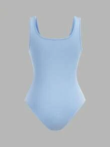 SHEIN EZwear 4 件套无袖圆领休闲紧身衣，修身版型，适合夏季女性 - 彩色 - 查看 8