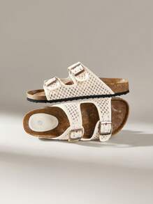 Solecia Women's Fashion Flat Sandals, Summer Beach Holiday Casual Slippers For Christmas - Apricot - View 6