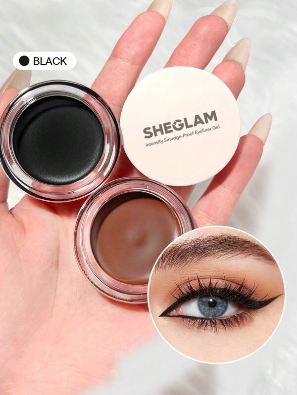 SHEGLAM Crema De Ochi Intensify Gel Anti-Petă-Negru 3 Culori Impermeabil, De Lungă Durată, Gel De Creion De Ochi Mat, Rezistent La Apă șI TranspirațIe FăRă Pete, Uniform Pigmentat, Multi-Utilizare, Neted, Cu Un Nivel Ridicat De Pigment, Machiaj Pentru Ochi Craciun Absolvire Zi De NașTere Vacanță Vară Toamnă Y2K Elegant Modă Femei Machiaj Cosmetice Petrecere Plajă CăLăTorie Camping ÎN Aer Liber ȘCoală Campus Excursie Festivaluri Decor Cadou Cadou Trandafir Fată Cosplay Cel Mai Bun Culoare Farmec Atmosferă