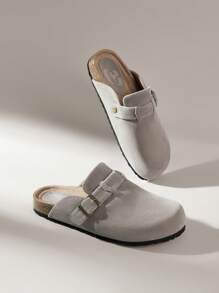 Solecia Women's Fashion Versatile Casual Simple Flat Loafers For Christmas - Light Grey - View 6