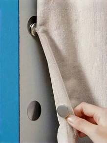 SHEIN 4/12/32 Stücke moderner Metall-Magnethaken, geeignet für Vorhangsets, einfach zu installierende magnetische Wandhalterung, verwendbar für Duschvorhänge, Nahtversiegelung, Wand- und Türaufkleber. Geschenke zum Geburtstag oder Abschluss