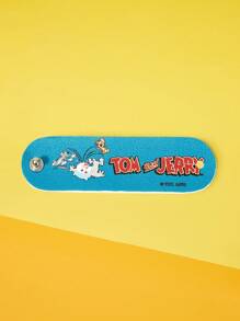 TOM & JERRY X SHEIN Navy Blue Cartoon Pattern PU Leather Hair Storage - Multicolor - View 1