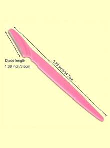 SHEIN 1/3/6/1224pcs Precision Eyebrow & Face Razors For Men & Women - Stainless Steel Hair Trimmers With Covers, Ergonomic Design, Ideal For Eyebrows, Ear & Nose Hair Removal, Fragrance-Free, Facial Hair Grooming|Modern Grooming Tools|Durable Razors, Eyebrow Trimmer