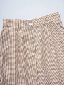 SHEIN Unity Women Two Pieces Outfits For Daily Wear - Coffee Brown - View 4