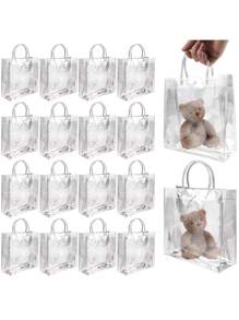 PVC Handbag Transparent Souvenir Bag Gift Bag Stall Gift Bag Plastic Clothing Store Bag - Clear - View 1