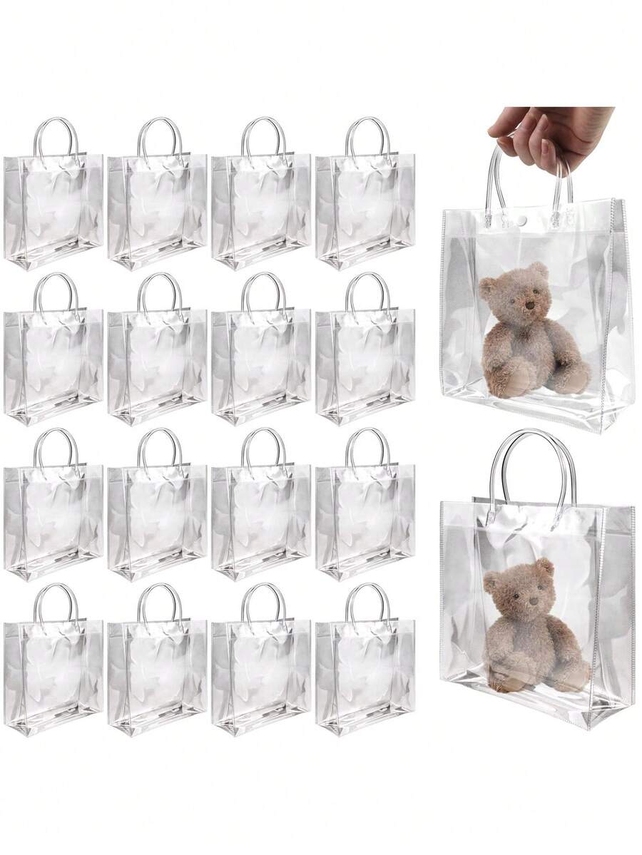 PVC Handbag Transparent Souvenir Bag Gift Bag Stall Gift Bag Plastic Clothing Store Bag - Clear - View 1