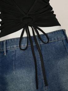 SHEIN ICON 2 件西方女性外出夏季波西米亚风挂脖棕色露背女士背心和吊带背心