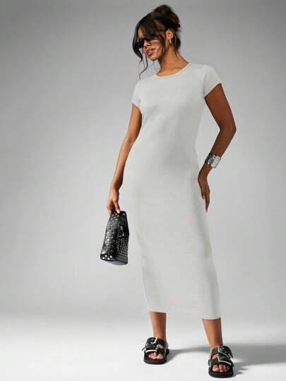 lydia jersey shift dress Lydia Jersey Shift Dress | Washed Black main image 0