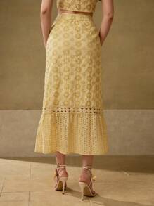 MOTF PREMIUM FUSTĂ CU VOLANĂ ȘI TIVUL GOL - Galben - Vizualizare 3