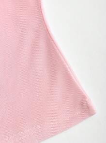 Sweetra Women's New Fashionable Sexy Minimalist Backless Chain Detail Spaghetti Strap Camisole Top - Pink - View 6