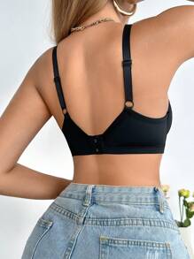 SHEIN 1pc Women's Fashionable Underwire Bra, Suitable For Summer