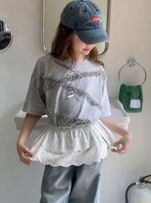 Hapijoa 青少年女孩裙子，女孩夏季服装，返校服装 - 白色 - 查看 5