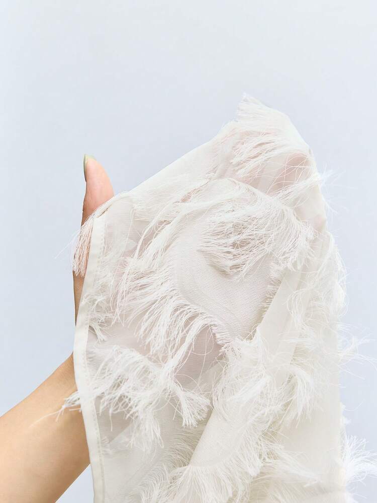 SHEIN Maija MAIJA Casual Linen Blend Striped Oversized Drop Shoulder Blouse