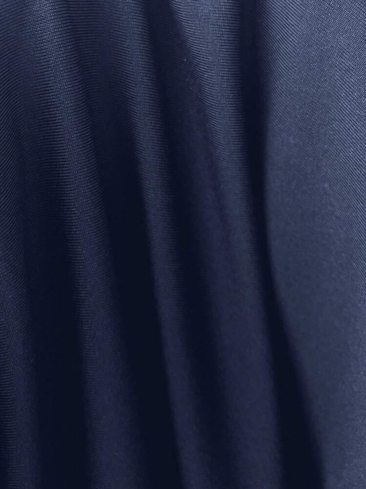 Comfortcana Women's Summer Y2K Gyaru Navy Keyhole Backless Halter Tank Top | SHEIN USA