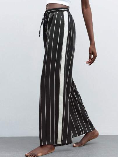 Maija Women's Striped Pants, Fashionable For Airport, Fall