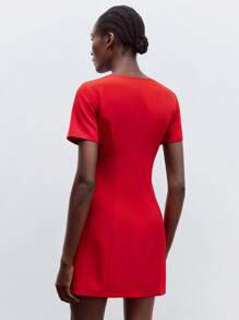 Maija Women's Solid Color Short Casual Dress, Suitable For Summer Wedding Guest Dress Women Birthday Dresses For Women Birthday Outfits For Women Festival Outfits For Women Date Night Outfits Women  Birthday Dresses For Women Birthday Outfits For Women  Halloween Halloween Clothes Halloween Clothes Women Halloween Clothes Women