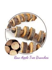 Small Animal Chews Toy, Natural Apple Wood Block Cage Hanging Molars Treats Snack For Hamsters Rabbits Bunny Bird Parrots Chinchilla Guinea Pig Gerbils Squirrels - Multicolor - View 11