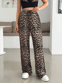 EURMUSE Women's Comfy Pants Leopard Print Casual Street Hot Girl Work Pants, Casual Women S Clothes Women Summer Clothing Woman S Summer Clothes Women Clothing Pants Animal Print Pants Leopard Print Pants - Multicolor - View 1