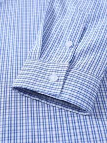 Manfinity Mode Camisa de manga larga a cuadros de uso diario y casual para hombres