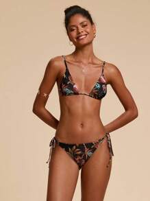 Travachic Damen Sommer Strand Tropischer Pflanzendruck Sexy Bikini Set Badeanzüge für Frauen Damen Bikini Sets Bikini Set für Frauen, Strand Outfits für Frauen, Strand Outfit für Frauen